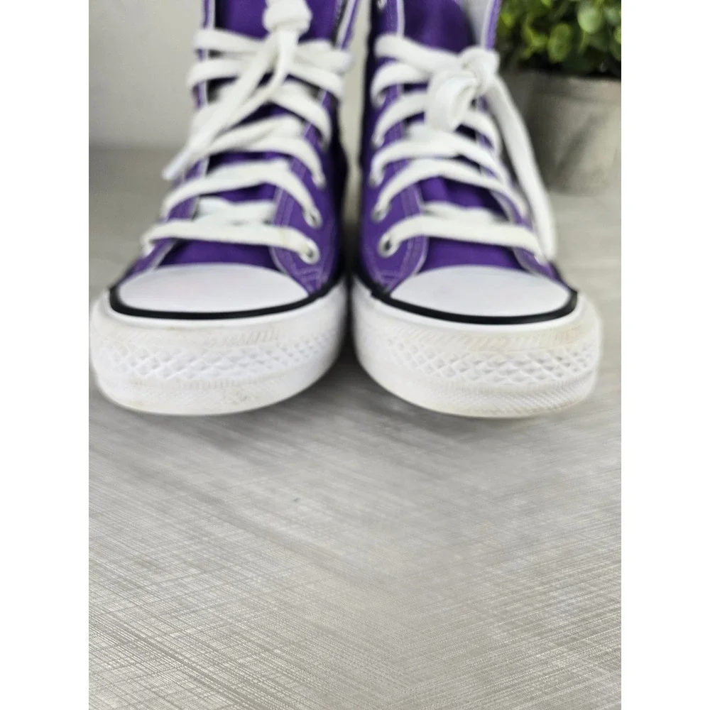 Converse Chuck Taylor All Star Purple High Top Sneakers Womens 7 Mens 5 - Picture 5 of 12